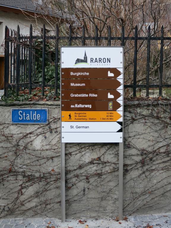 Apartment Rilkedorf Raron Bagian luar foto